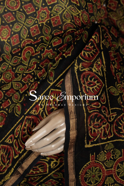 Printed Vanaspati Saree MDS0098