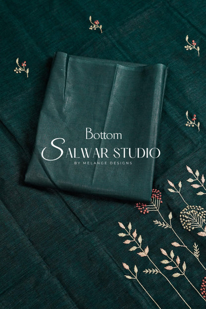 Linen Embroidery Unstitched Salwar Suits AC0054