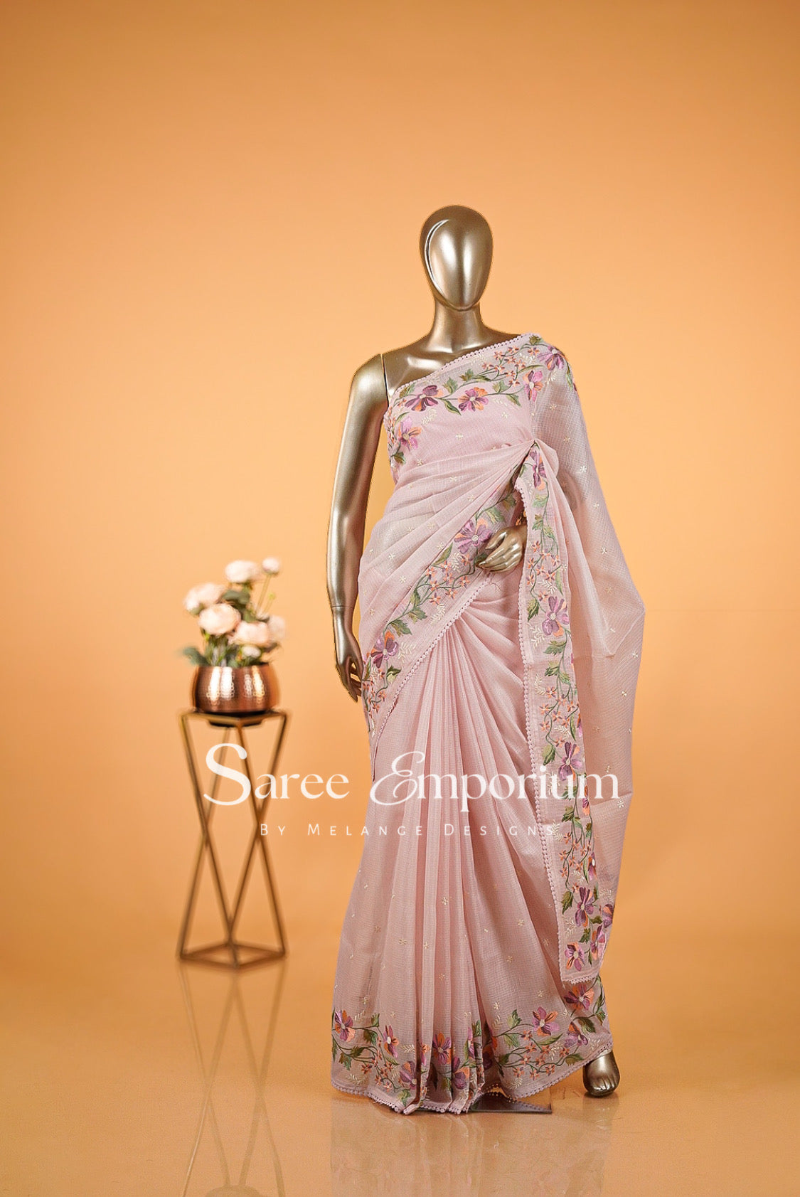 Cotta Embroidery Saree MDS0029