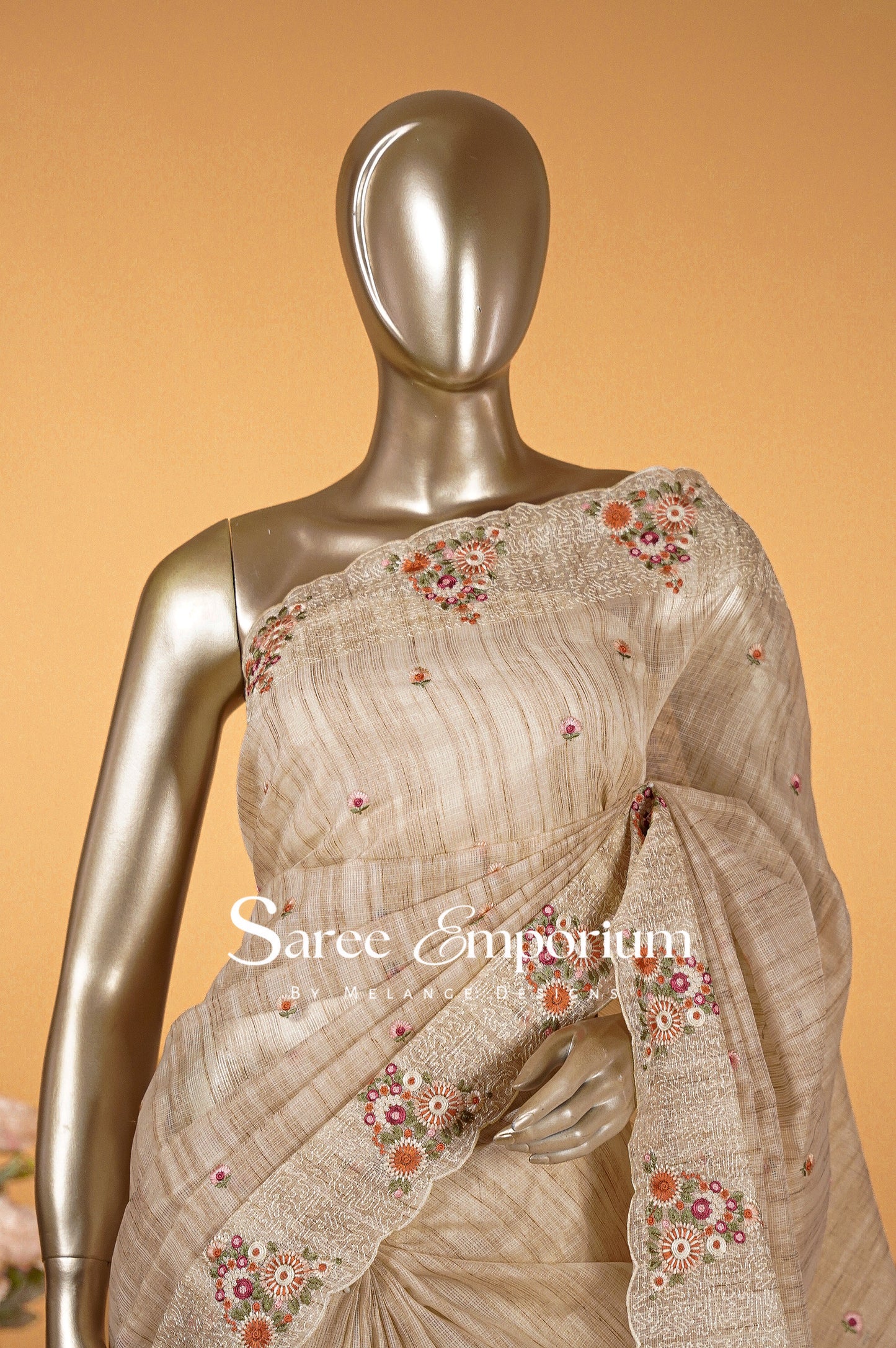 Cotta Embroidery Saree MDS0091