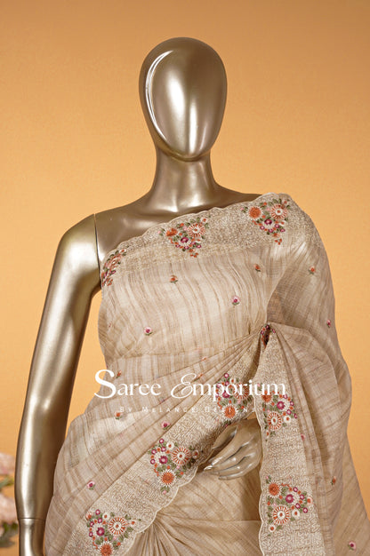 Cotta Embroidery Saree MDS0091