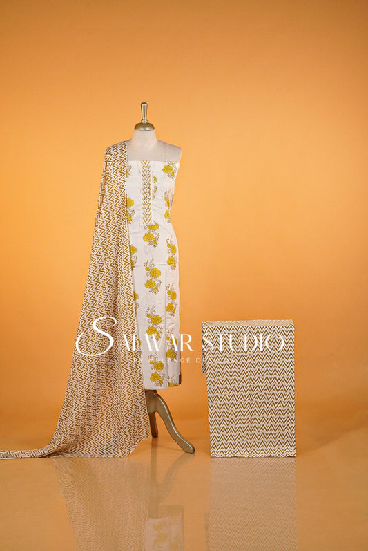 Cotton Printed Unstitched Salwar suits AC0011