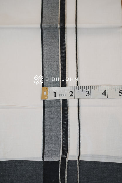Cotton Dhoti For Men White BJ2338