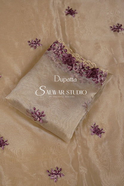 Tissue Embroidery Unstitched Salwar Suits AC0072