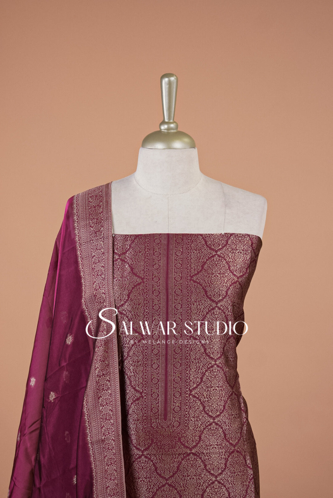 Silk Banarasi Unstitched Salwar Suits AC0124