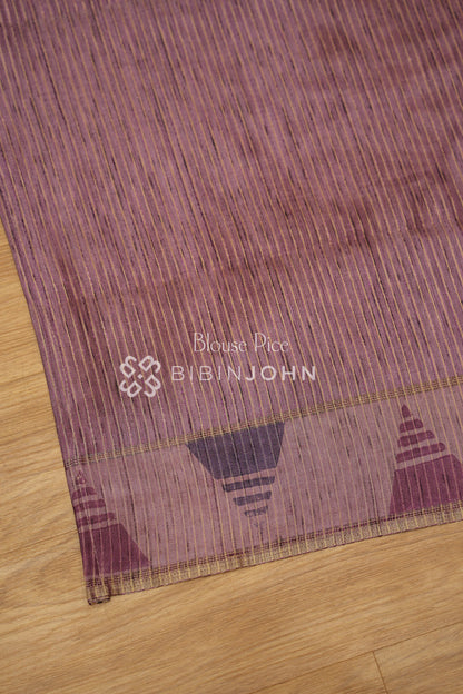 Printed Semi Tussar Saree For Women Dusty Mauve Purple BJ2455