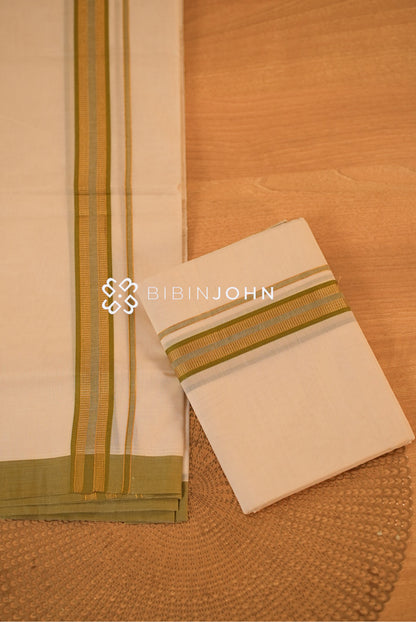 Cotton Dhoti For Men Off White BJ2324