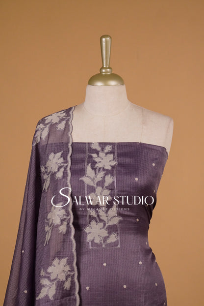 Cotta Embroidery Unstitched Salwar Suits AC0096