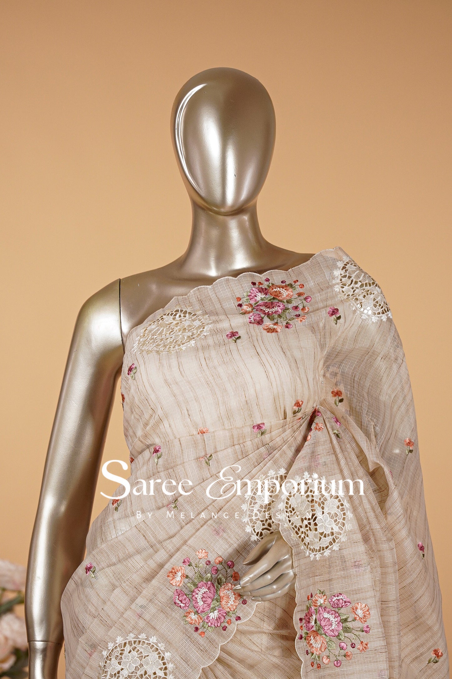 Cotta Embroidery Saree MDS0093