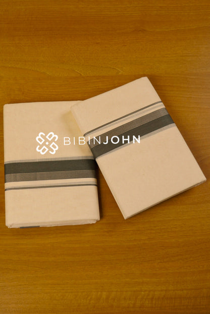 Cotton Dhoti For Men Off White BJ1768