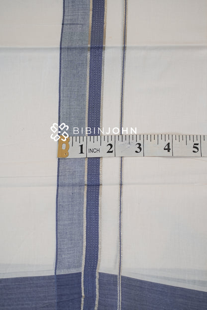 Cotton Dhoti For Men White BJ2337