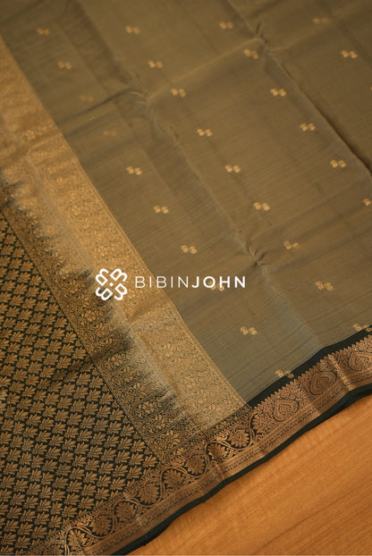 Silk Saree For Women Muted Olive Grey BJ2320