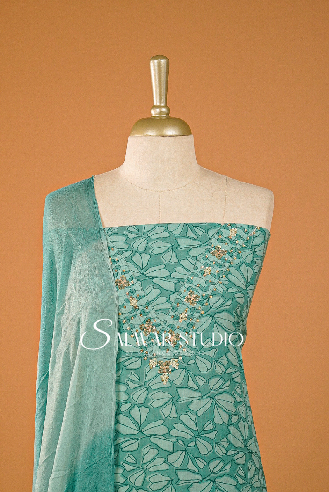 Printed Cotton Unstitched Salwar Suits AC0152