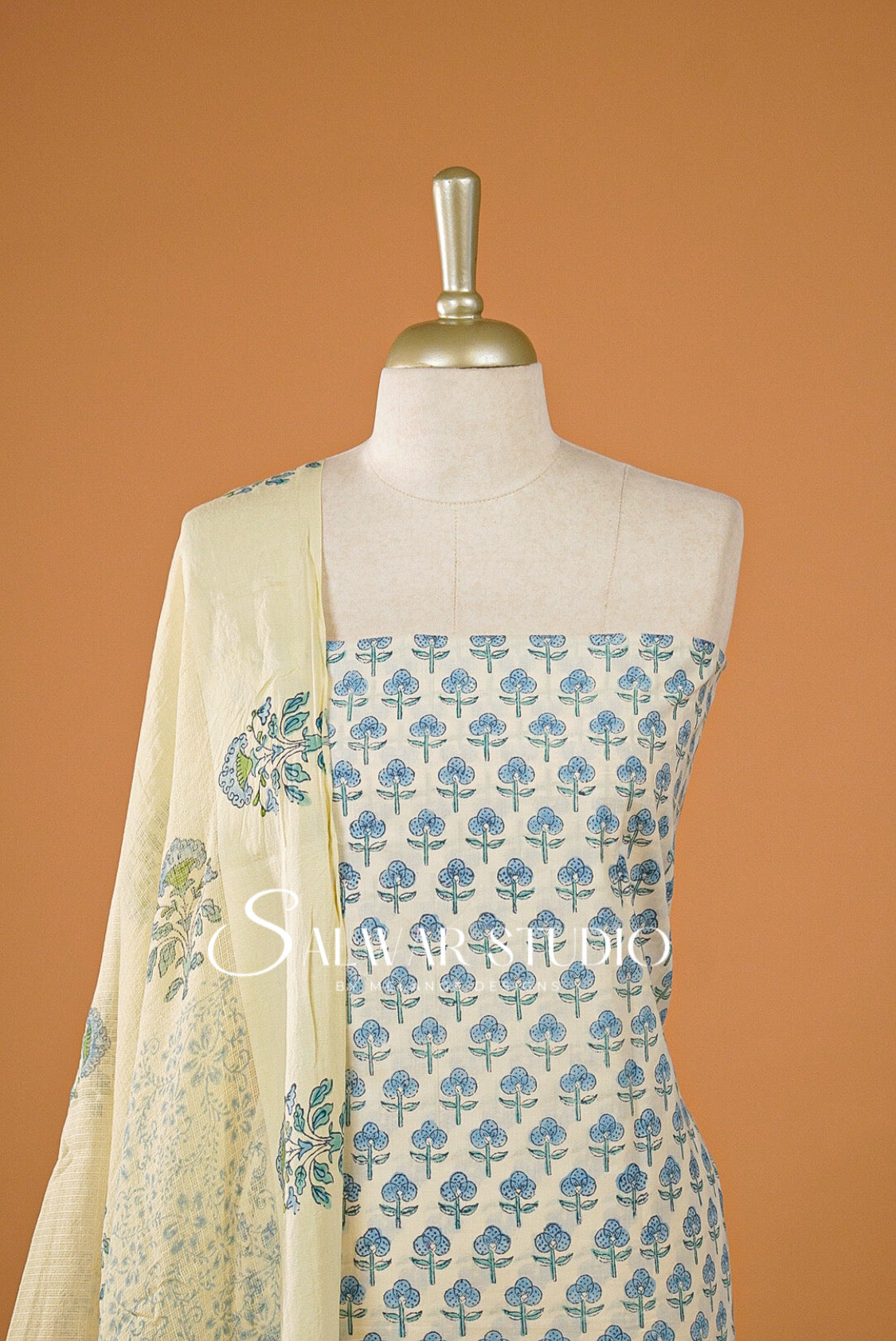 Printed Cotton Unstitched Salwar Suits AC0160