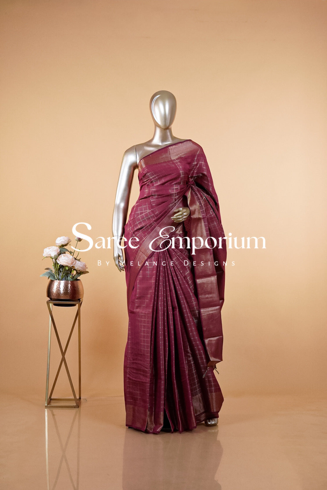 Semi Brocade Saree MDS0152