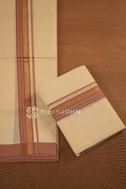 Cotton Dhoti For Men Off White BJ2270