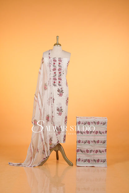 Cotton Embroidery Unstitched Salwar suits AC0015