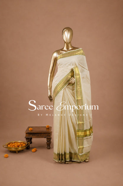 Cotton Kasavu Sarees MDS0033