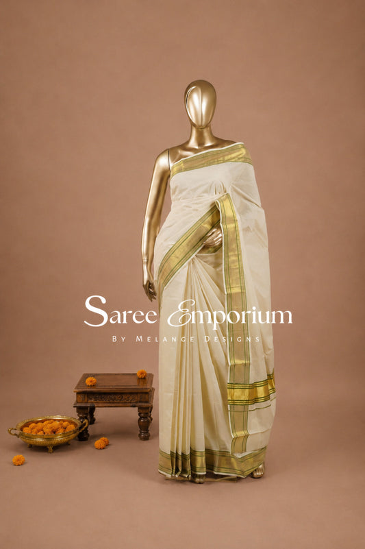 Cotton Kasavu Sarees MDS0033
