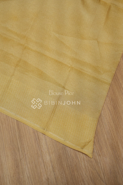 Semi Tussar Weaving Saree For Women Champagne Gold BJ2312