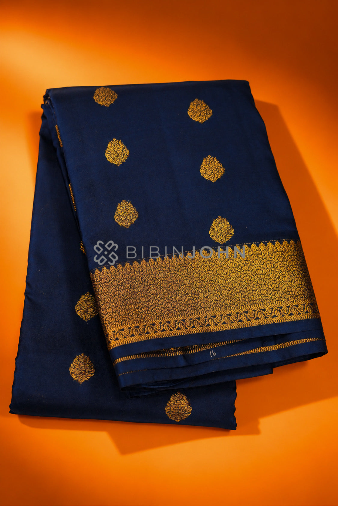Semi Silk Saree For Women Royal Navy Blue