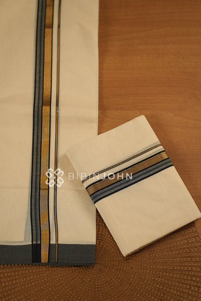 Cotton Dhoti For Men Off White BJ2271