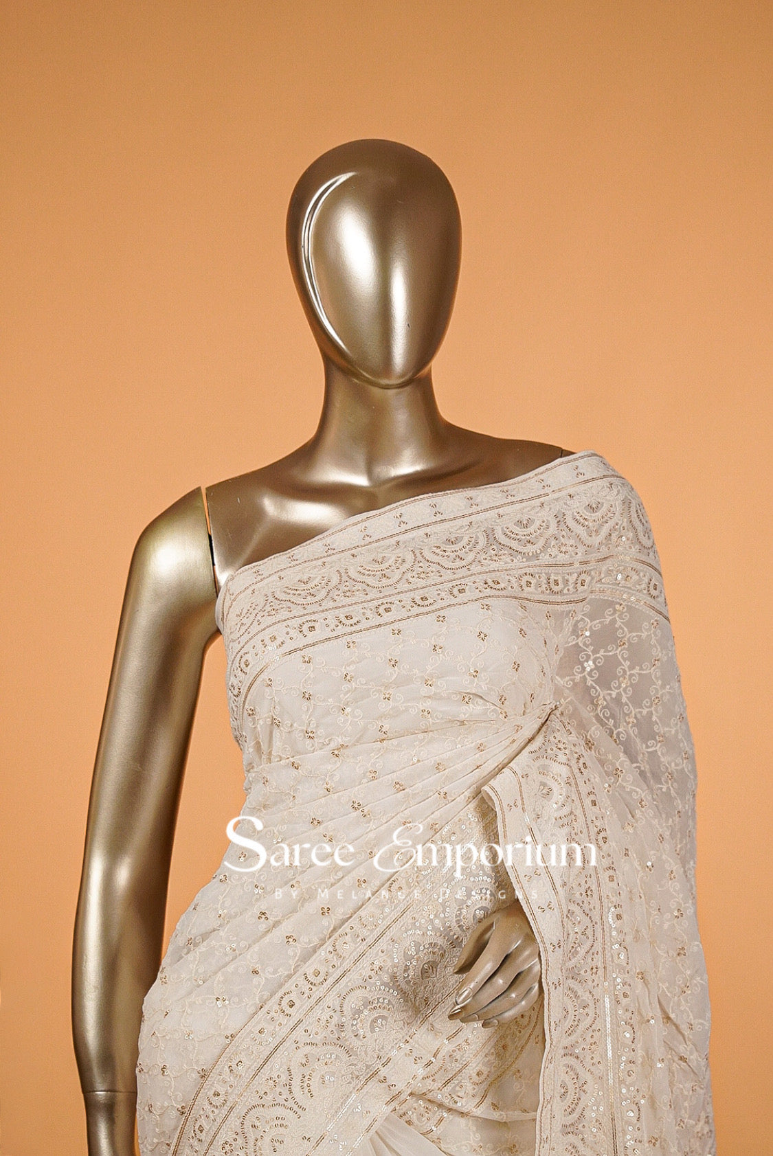 Georgette Embroidery Sarees MDS0022