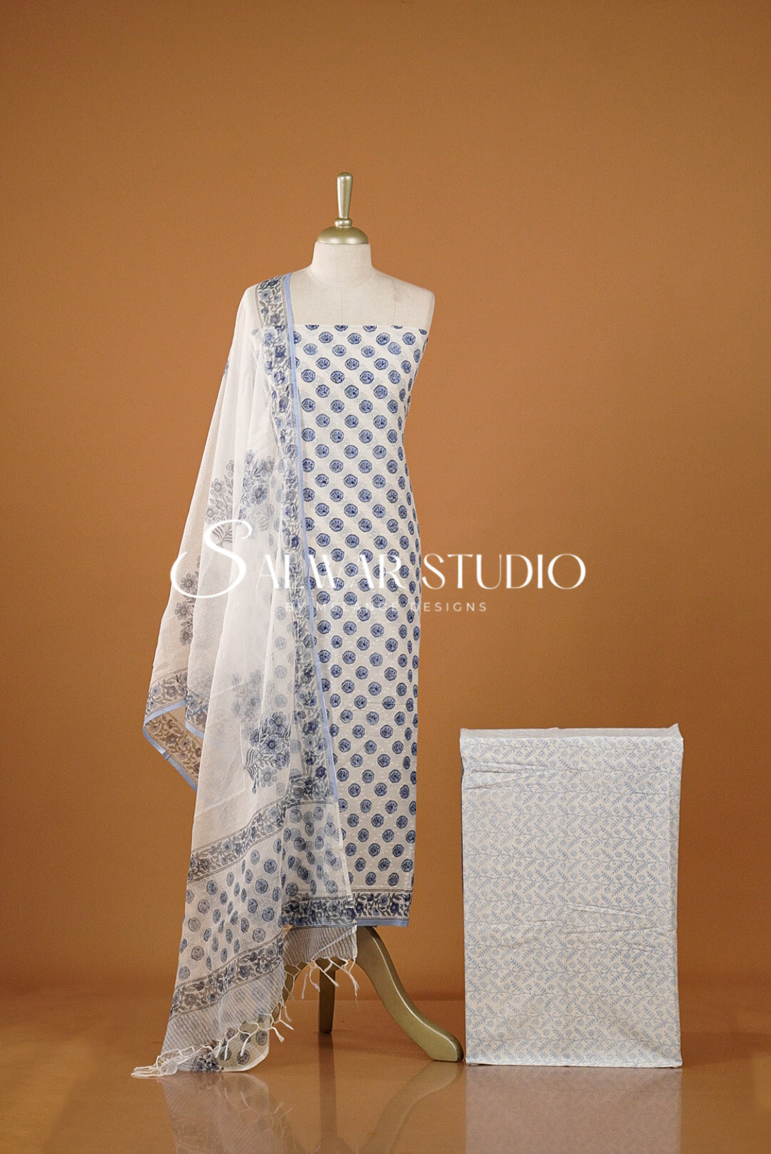 Printed Cotton Unstitched Salwar Suits AC0153