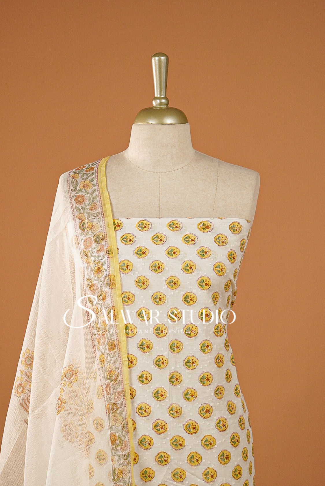 Printed Cotton Unstitched Salwar Suits AC0154