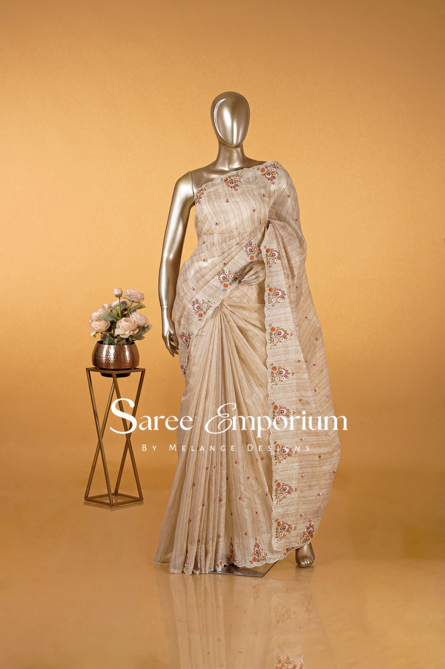 Cotta Embroidery Saree MDS0091