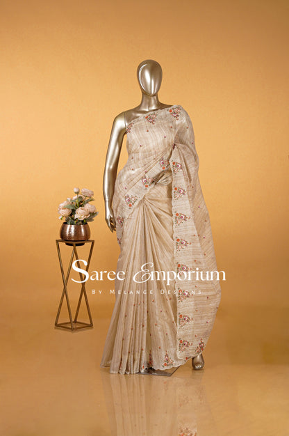 Cotta Embroidery Saree MDS0091