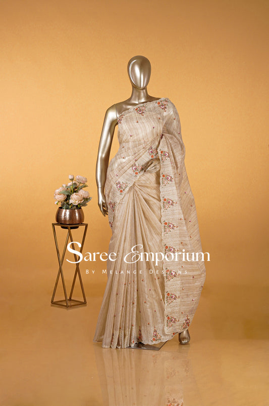 Cotta Embroidery Saree MDS0091