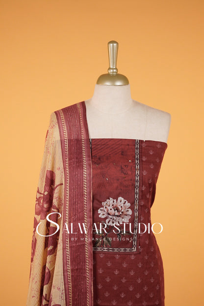 Cotton Printed Unstitched Salwar suits AC0024