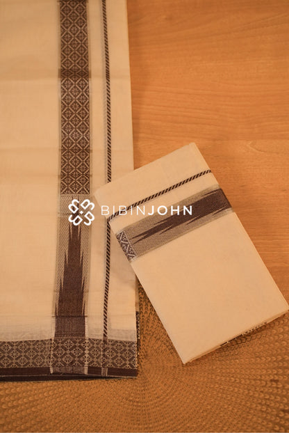 Cotton Dhoti For Men Off White BJ2321