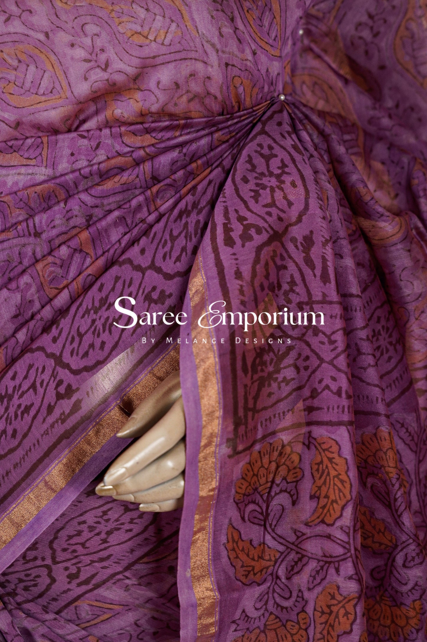 Printed Vanaspati Saree MDS0094