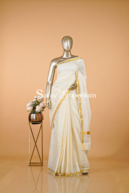 Cotton Kasavu Saree MDS0201