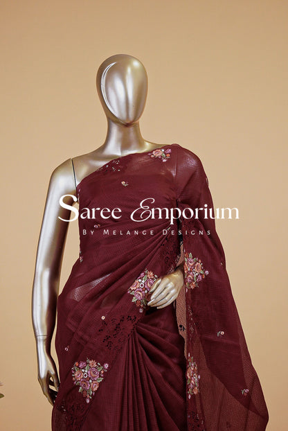 Cotta Embroidery Saree MDS0187
