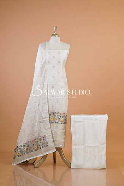 Silk Banarasi Salwar Suit AC0120