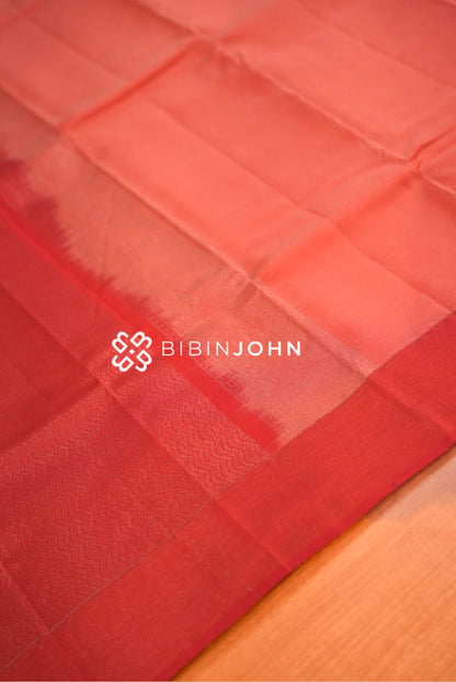 Silk Saree For Women Coral Pink BJ2382