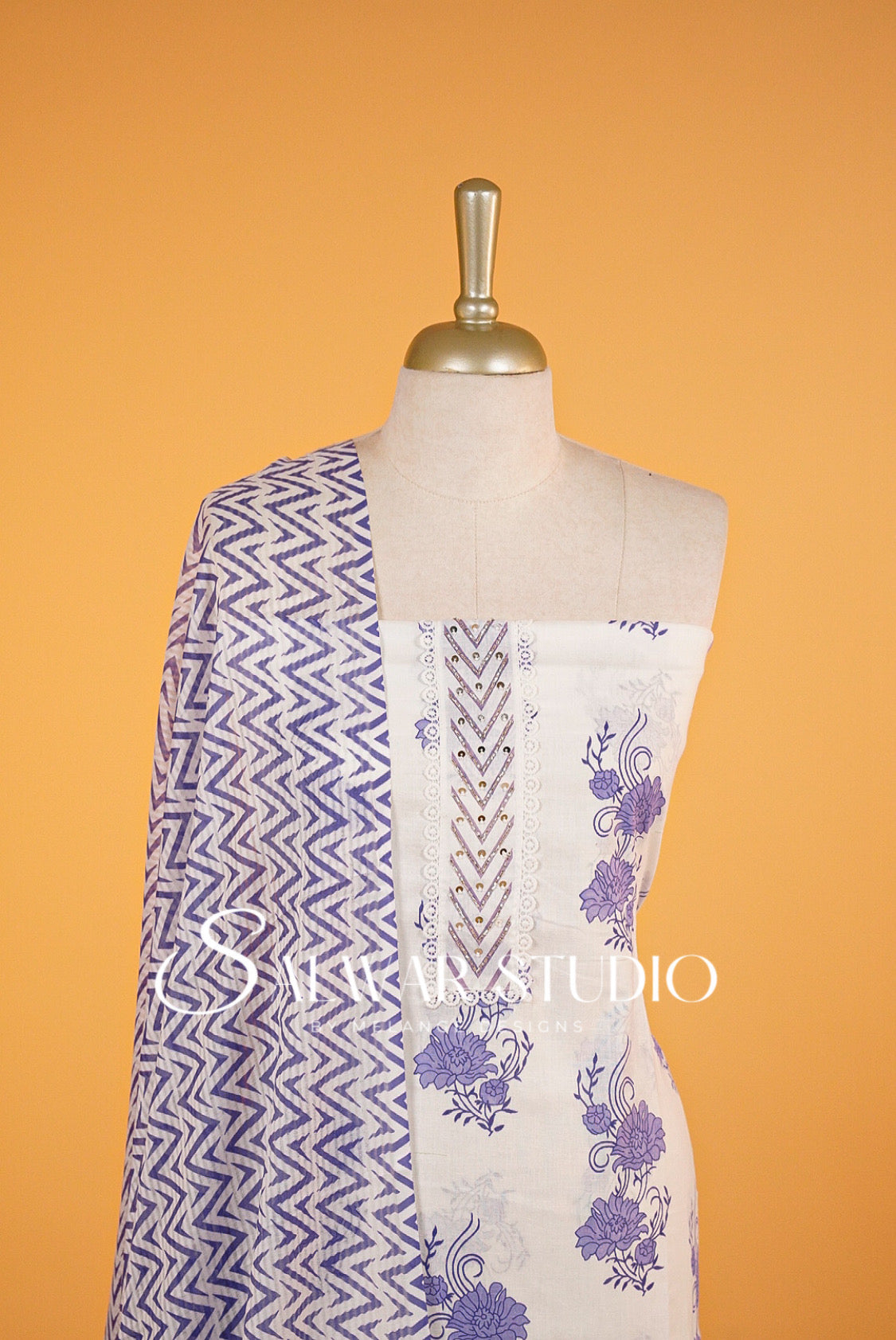 Cotton Printed Unstitched Salwar suits AC0008