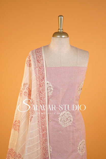 Cotton Embroidery Unstitched Salwar suits AC0006