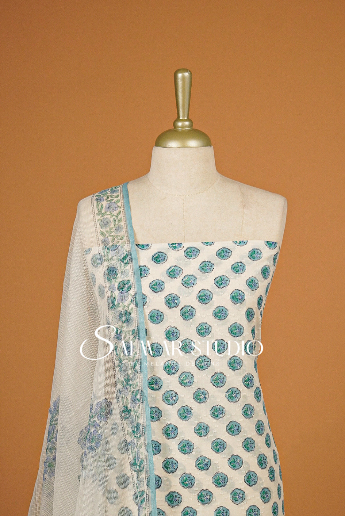 Printed Cotton Unstitched Salwar Suits AC0155
