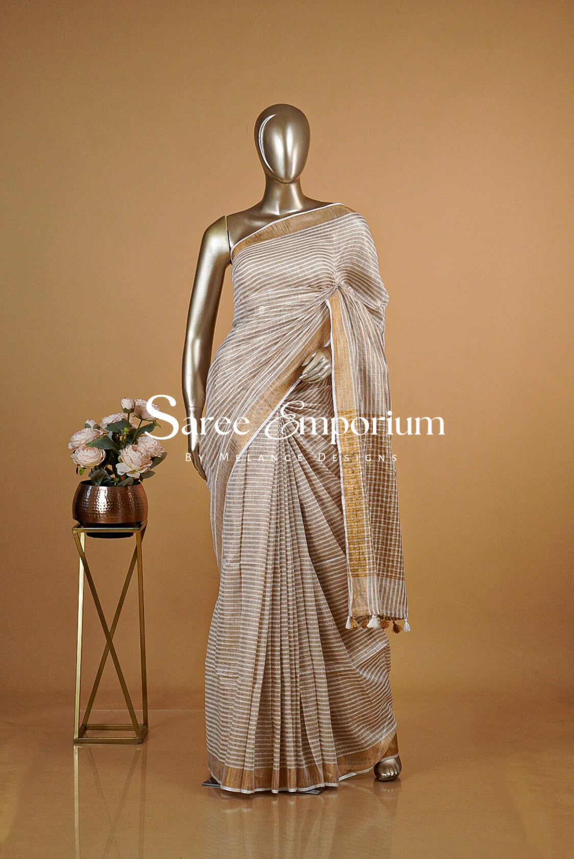 Linen Weaving Sarees MDS0207