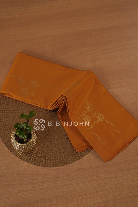 Silk Saree For Women Burnt Orange BJ2294