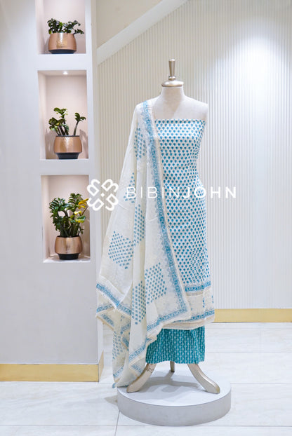 Printed Cotton Unstitched Salwar Suit Material BJ1701