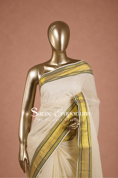 Cotton Kasavu Sarees MDS0036