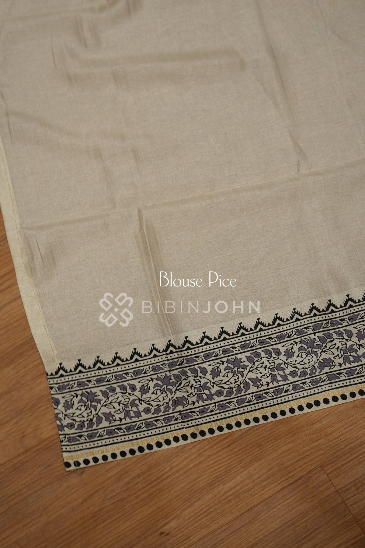 Printed Semi Tussar Saree For Women Champagne Beige BJ2390