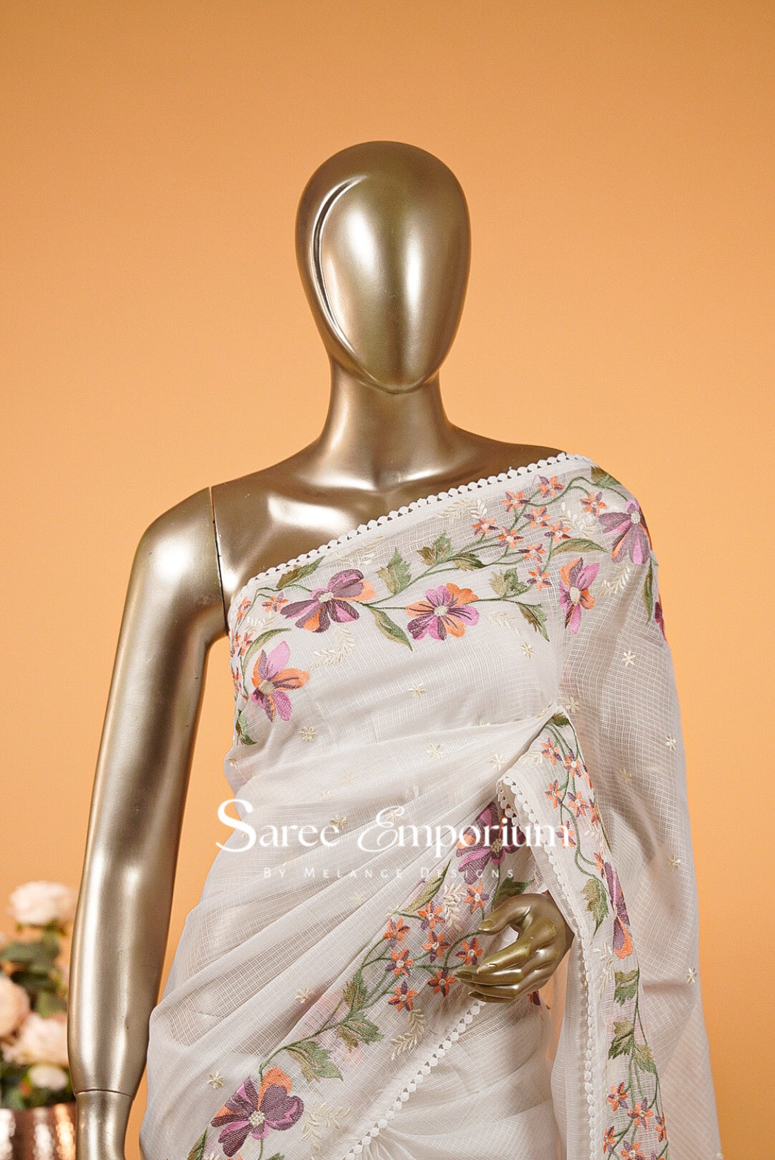 Cotta Embroidery Sarees MDS0030