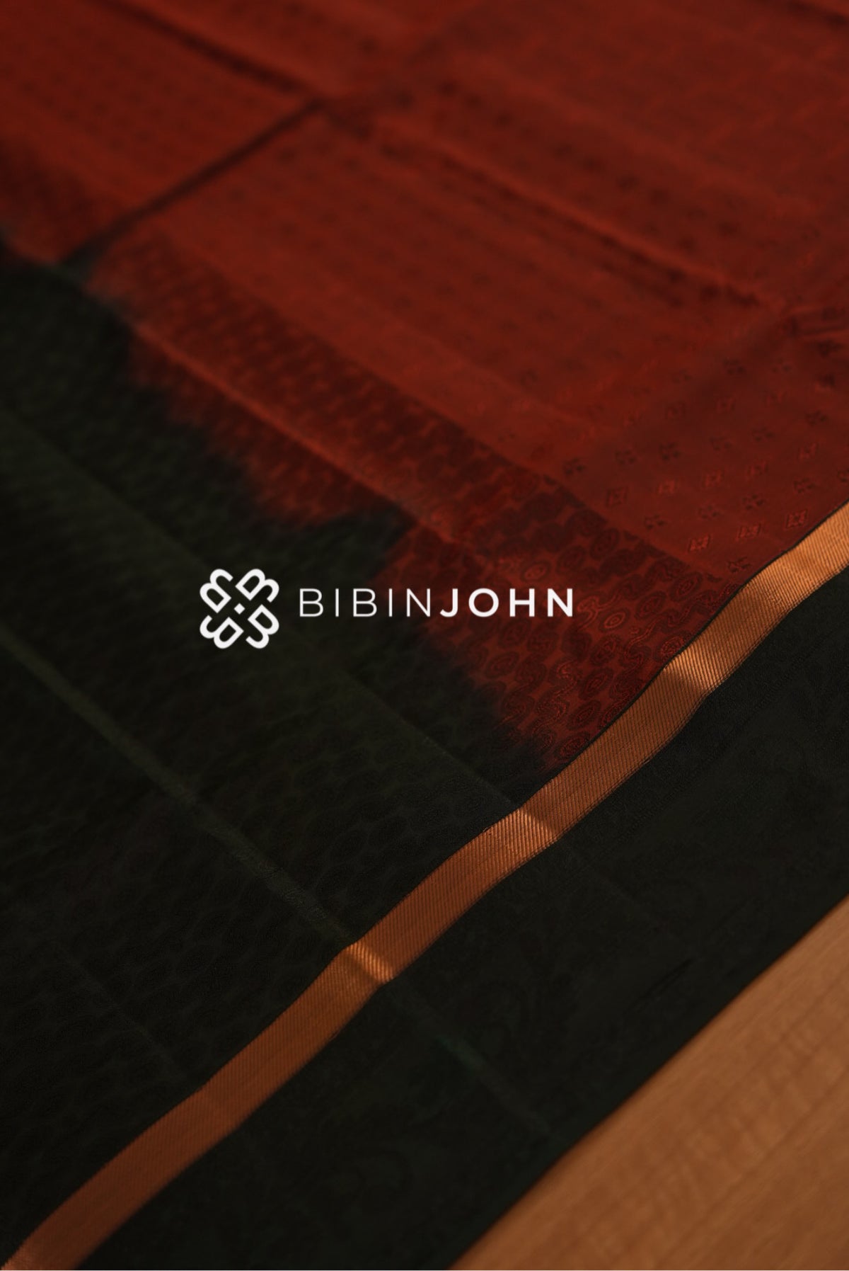 Semi Silk Saree For Women Rust Maroon BJ2343