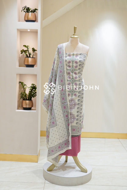 Printed Cotton Unstitched Salwar Suit Material BJ1895